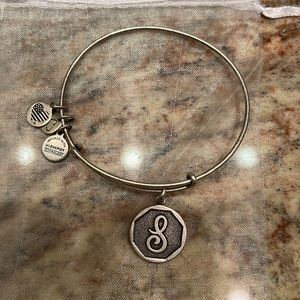 New! Alex and Ani Silver S Charm Bracelet
